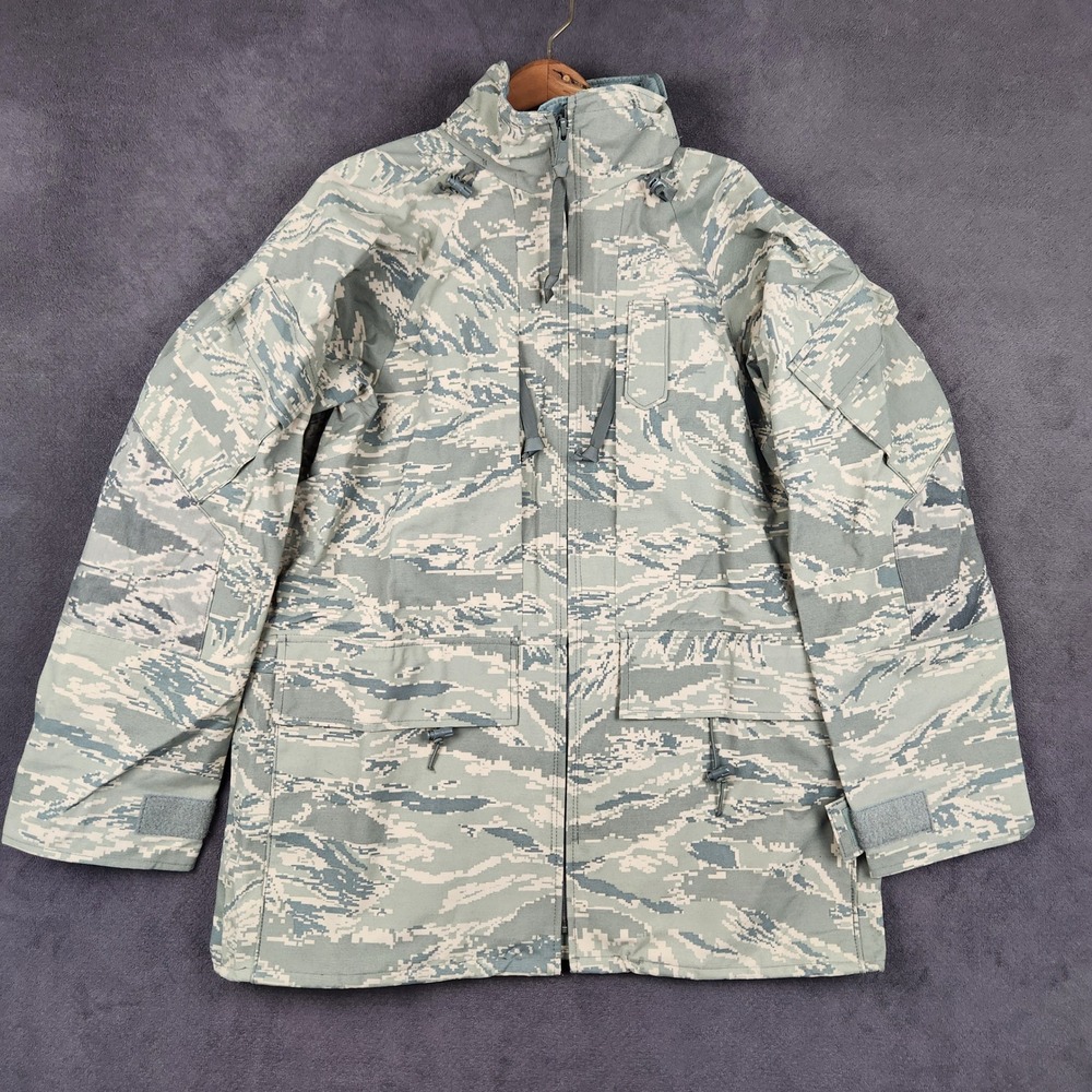 US Air Force ABU APECS Waterproof Shell Jacket Medium Regular Digital Camo